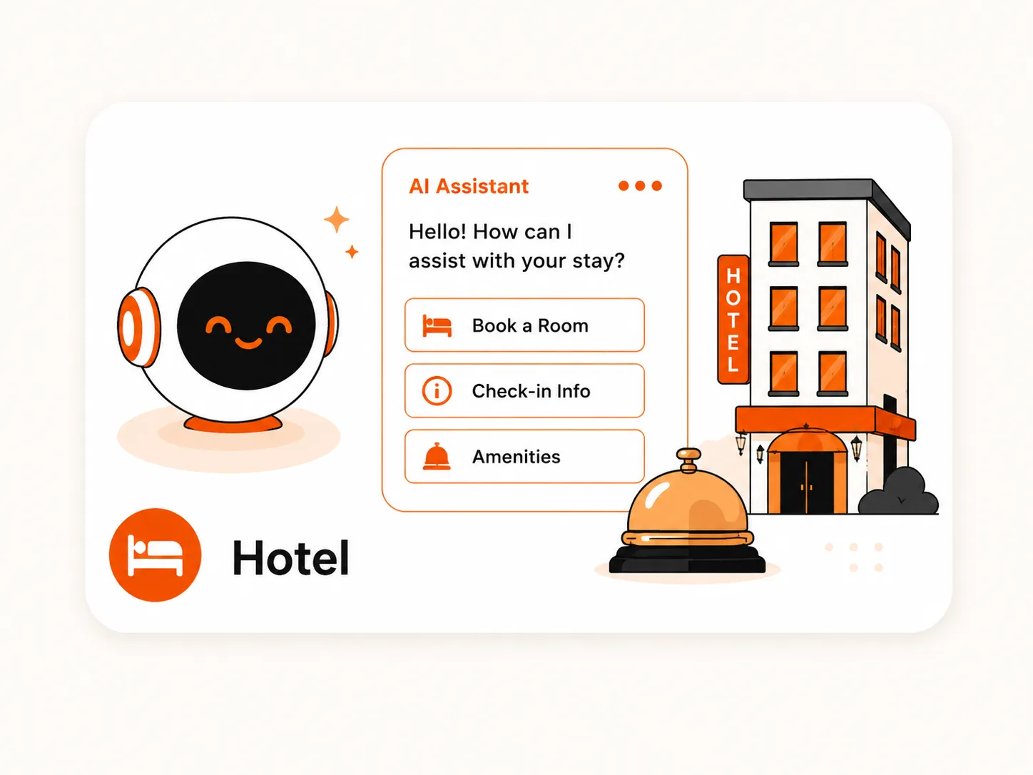AI assistant for a hotel website