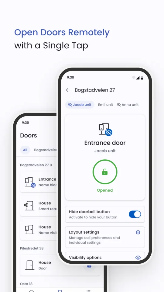 Defigo Flutter-app — innstillinger og logghistorikk