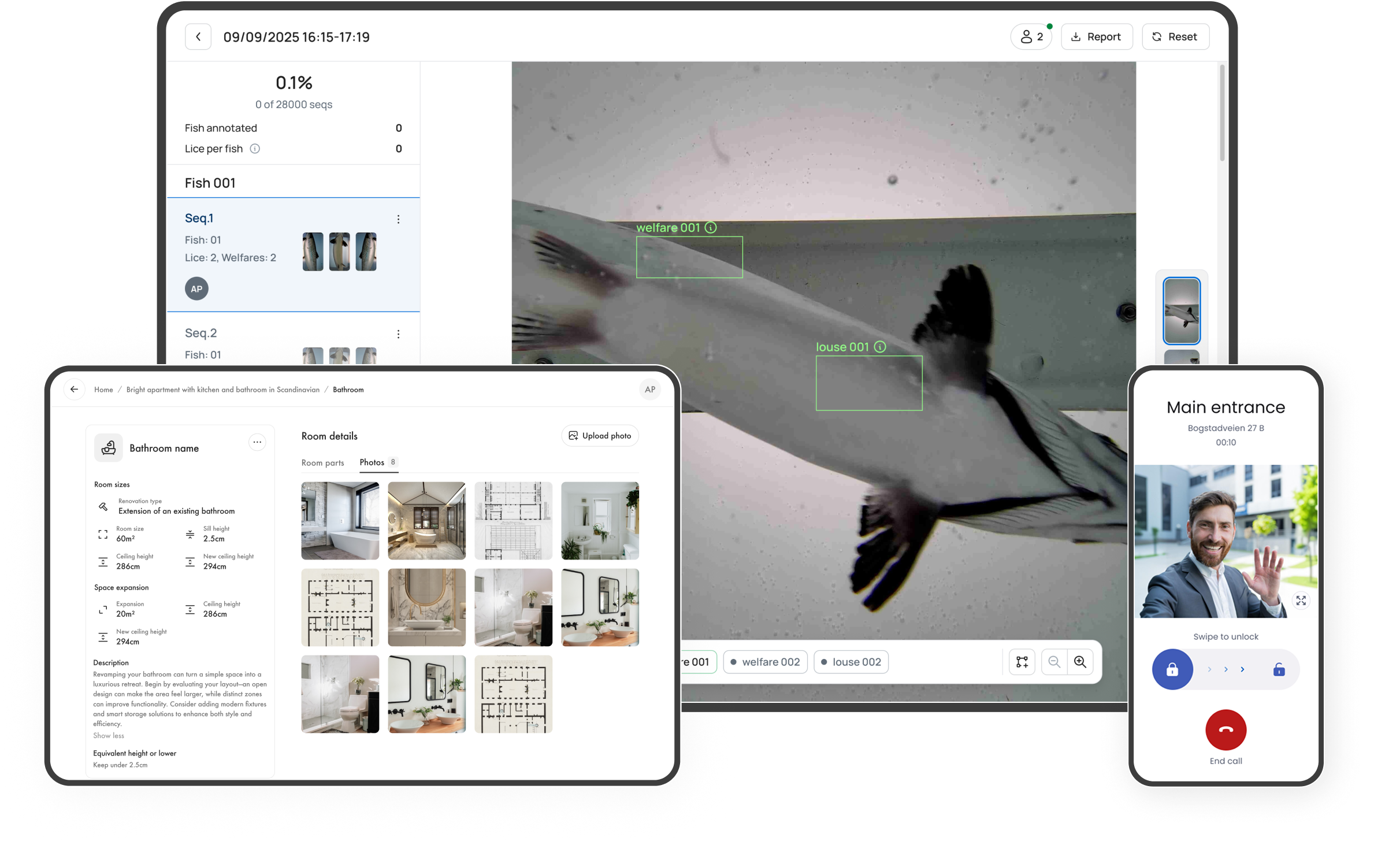 Flutter-utviklingsvisning med flere enhetsskjermer